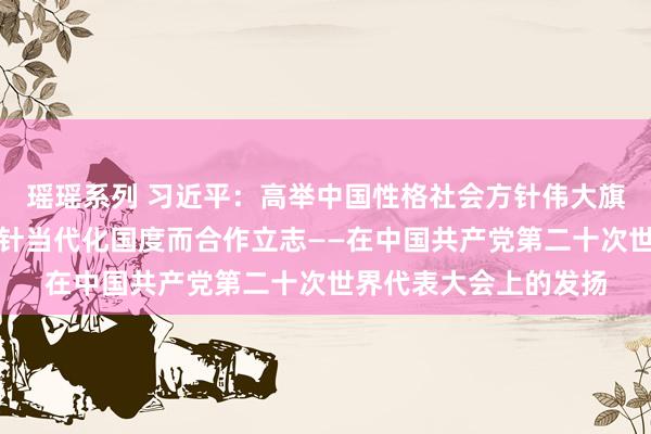 瑶瑶系列 习近平：高举中国性格社会方针伟大旗子为全面建造社会方针当代化国度而合作立志——在中国共产党第二十次世界代表大会上的发扬